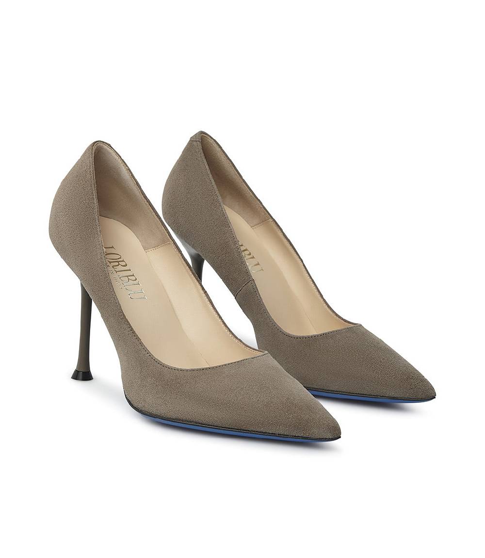 Loriblu Decollete in pelle scamosciata fango Shopping Online