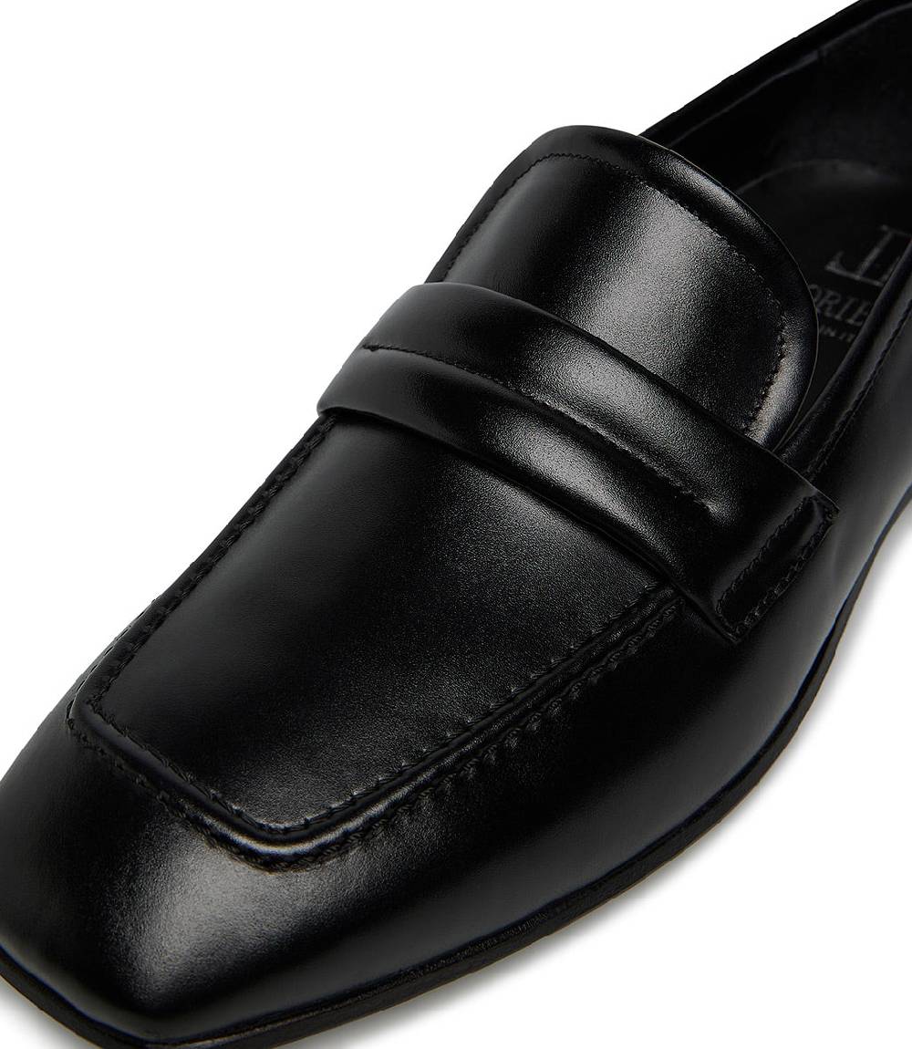 Loriblu Mocassino in vitello spazzolato nero Sconto