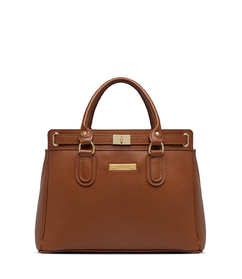 Loriblu Borsa tote in pelle testurizzata marrone 2025