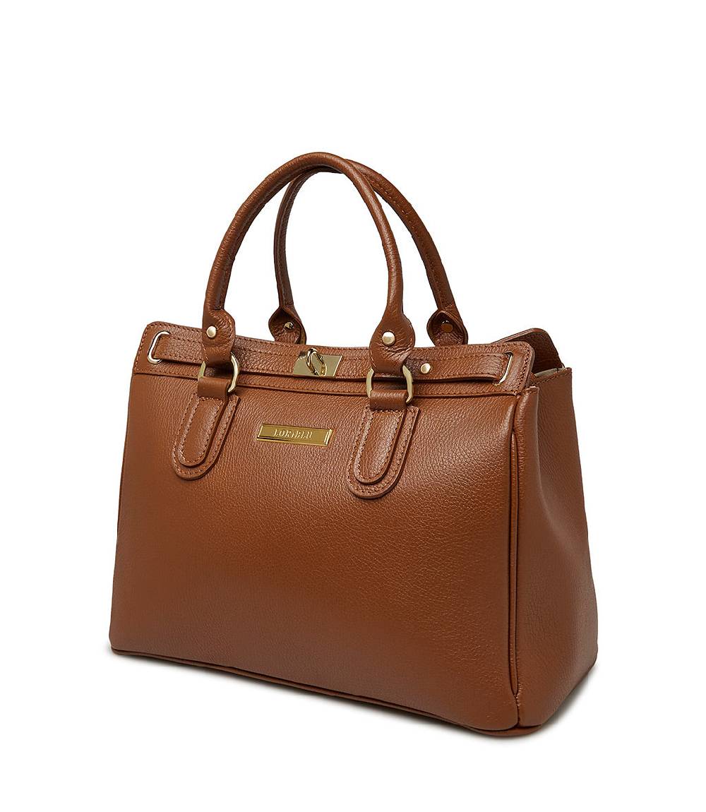Loriblu Borsa tote in pelle testurizzata marrone 2025