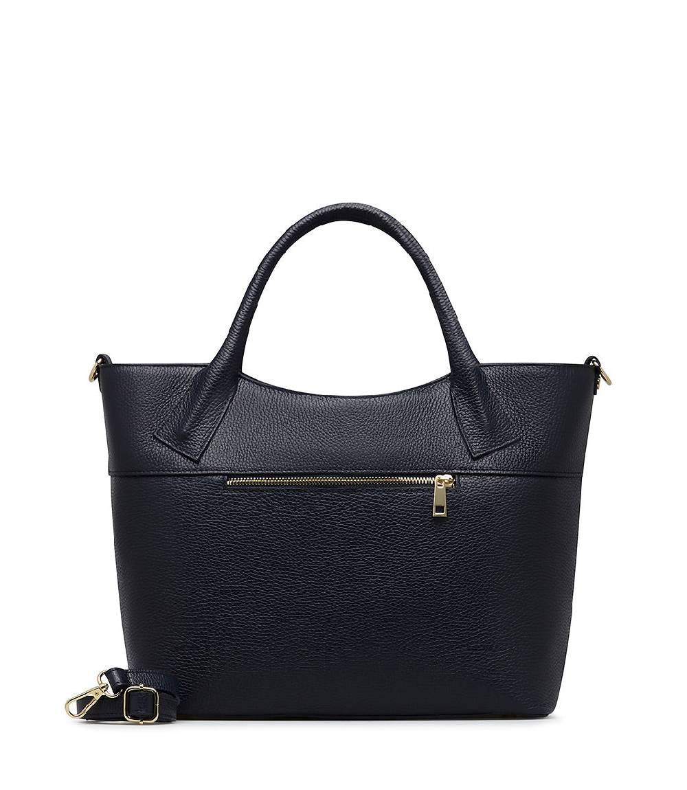 Loriblu Borsa tote blu notte in pelle stampata Italia