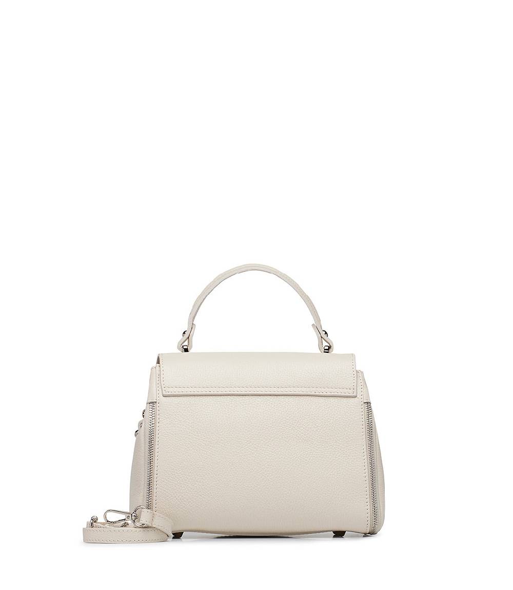 Loriblu Borsa a mano beige in pelle martellata Nuovo