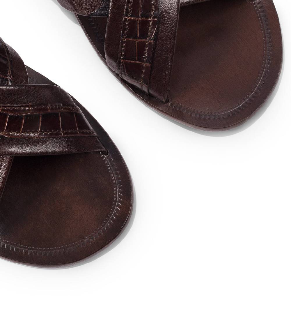Loriblu Sandali in pelle marrone Promozione Limitata