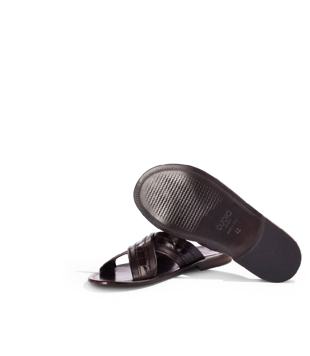 Loriblu Sandali in pelle marrone Promozione Limitata