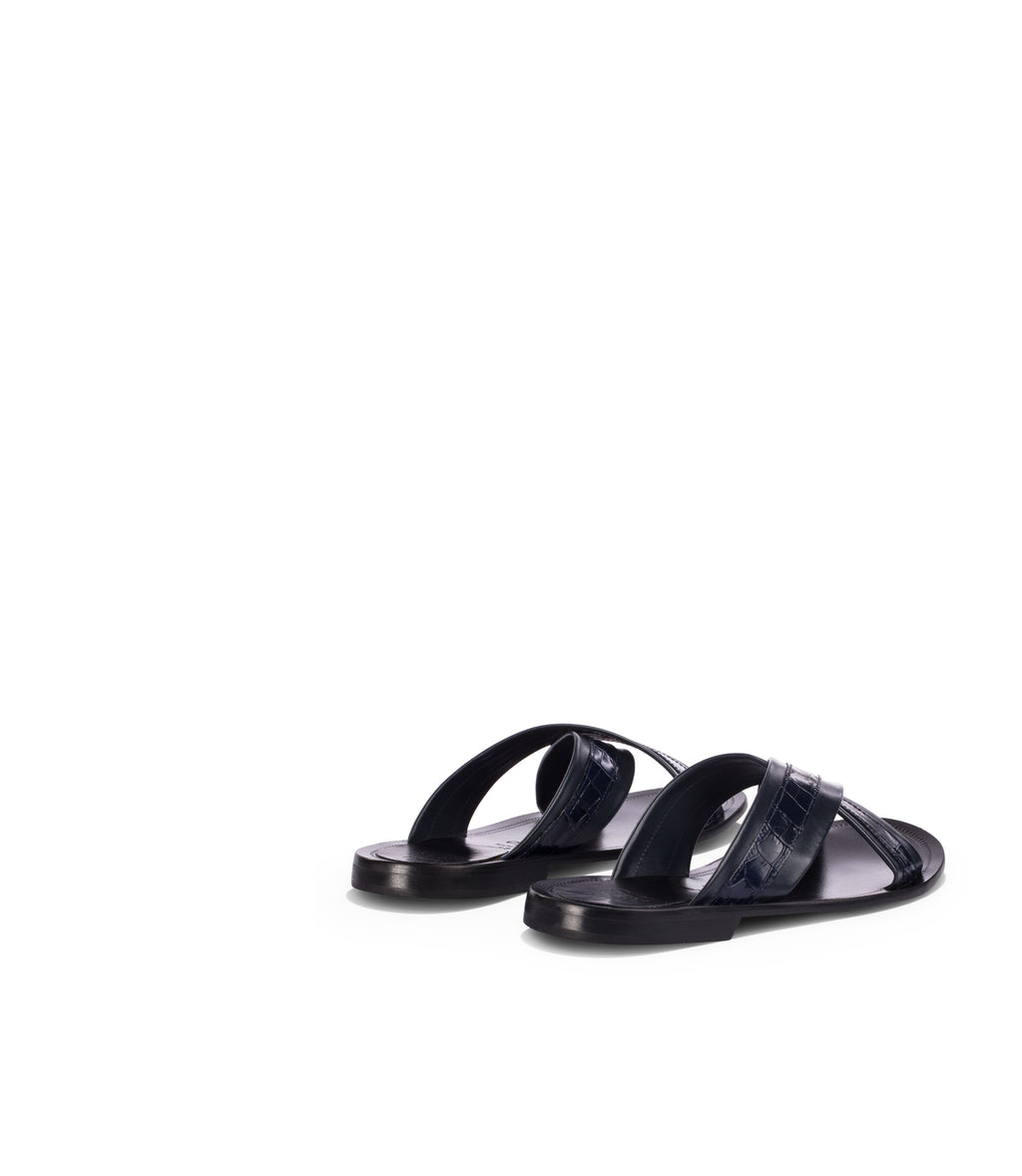 Loriblu Sandali in pelle blu scuro Fino Al -60%