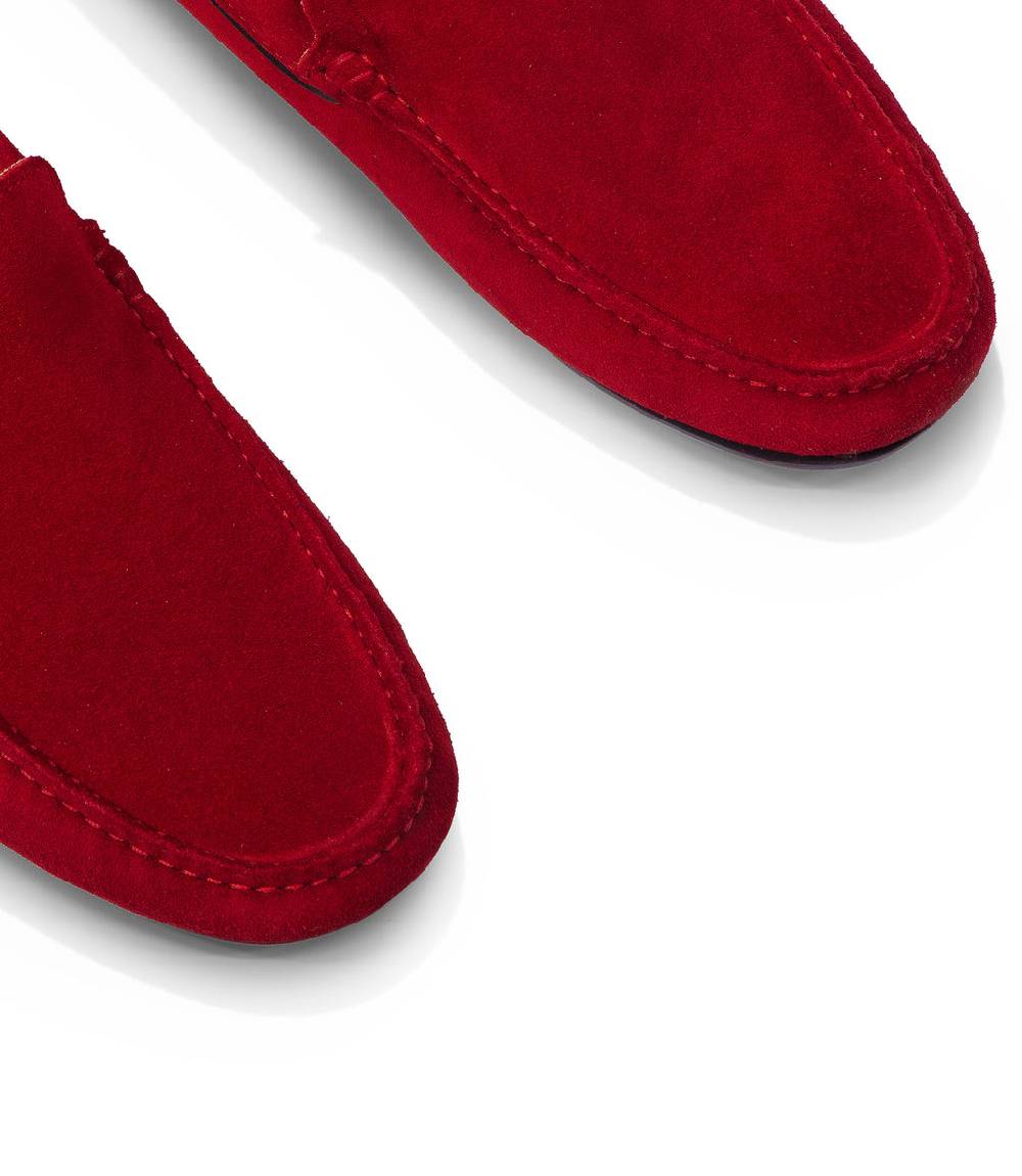 Loriblu Mocassini in camoscio rosso Sottocosto