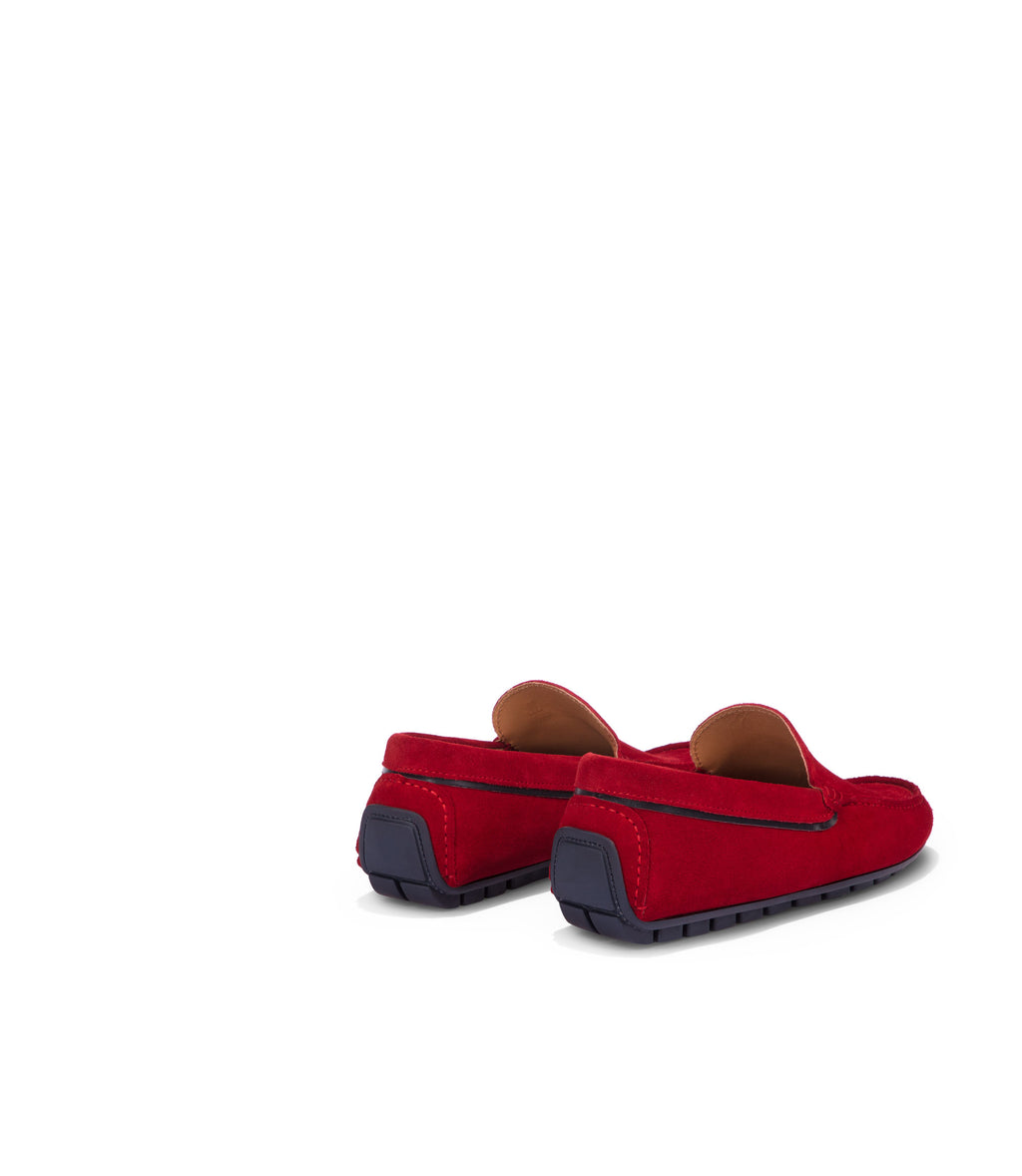 Loriblu Mocassini in camoscio rosso Sottocosto