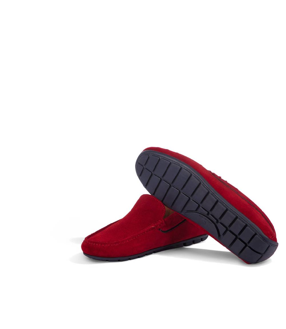 Loriblu Mocassini in camoscio rosso Sottocosto