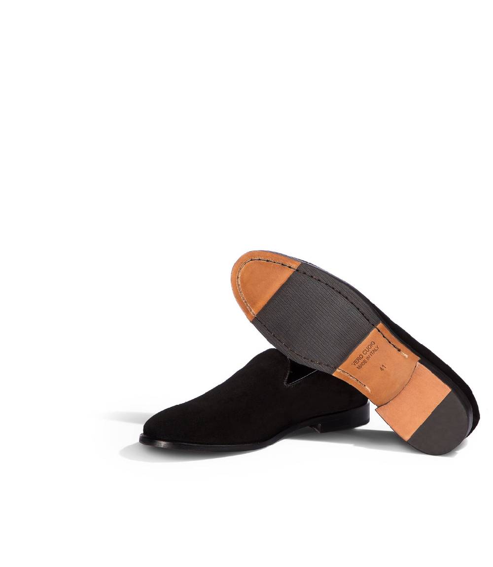 Loriblu Mocassini in camoscio nero Convenienza
