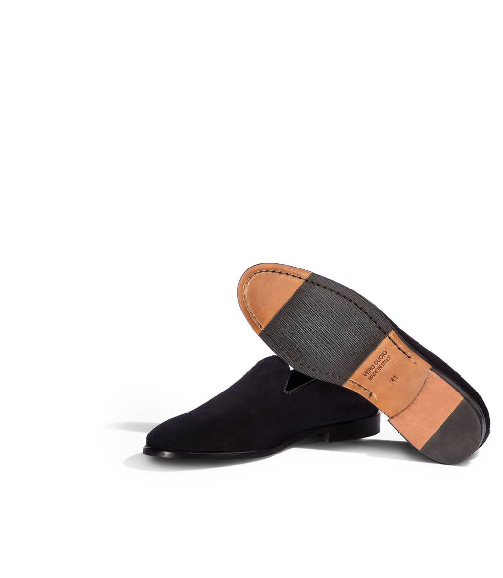 Loriblu Mocassini in camoscio blu Presa