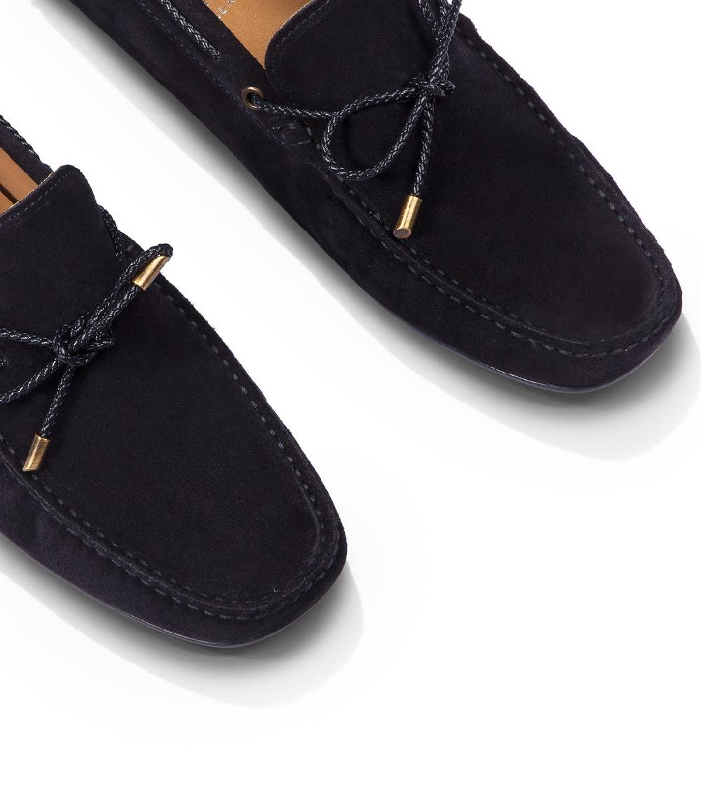Loriblu Mocassini da barca in camoscio blu Online