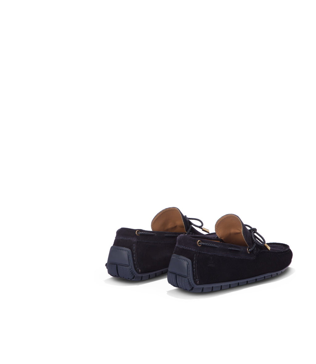 Loriblu Mocassini da barca in camoscio blu Online