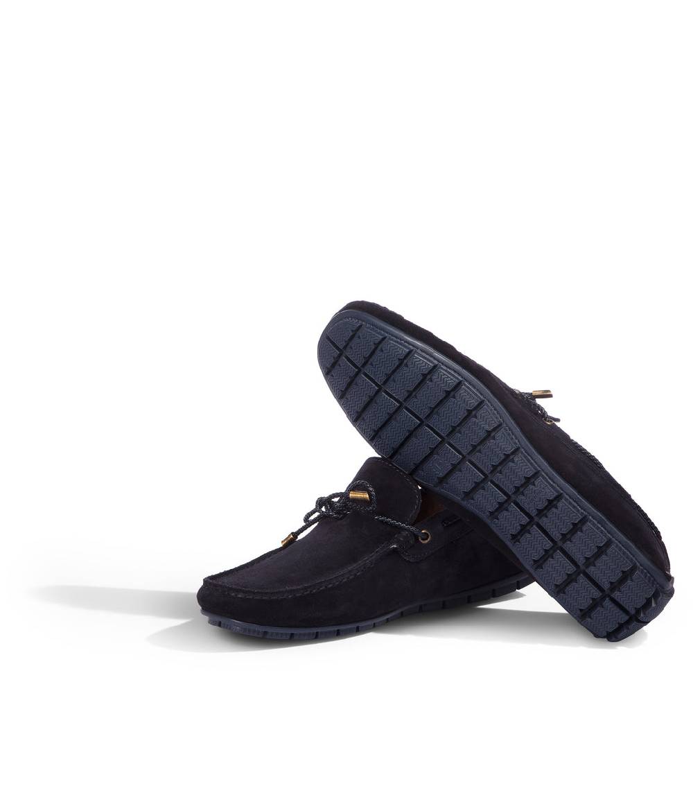Loriblu Mocassini da barca in camoscio blu Online