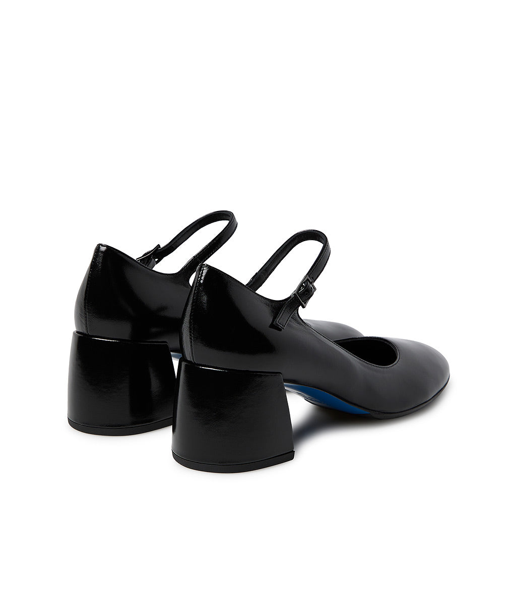 Loriblu Décolleté Mary Jane in pelle lucida nera con cinturino Outlet