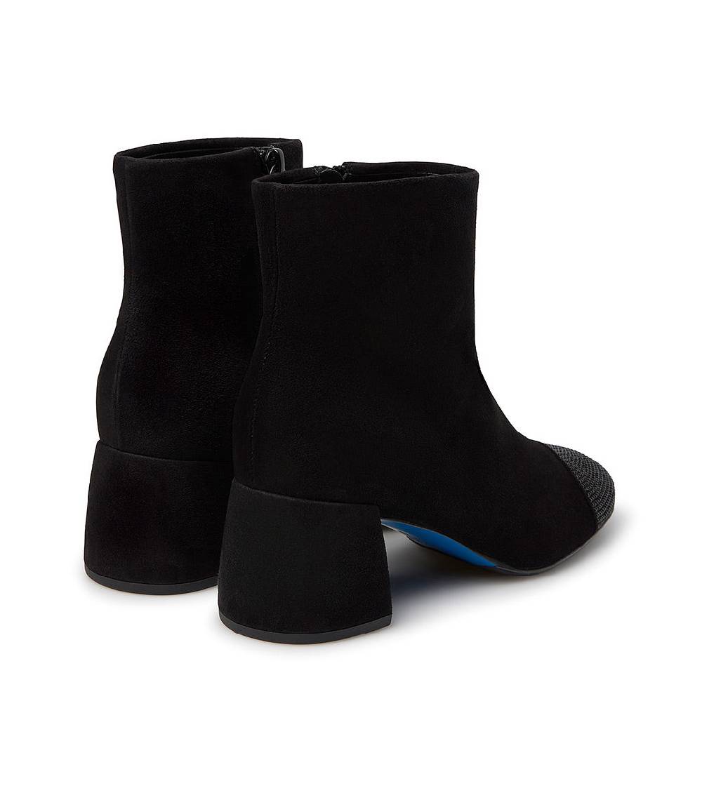 Loriblu Stivaletto camoscio nero con cristalli Sottocosto