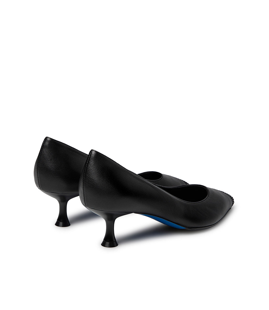 Loriblu Décolleté nappa nero con cristalli Nuova