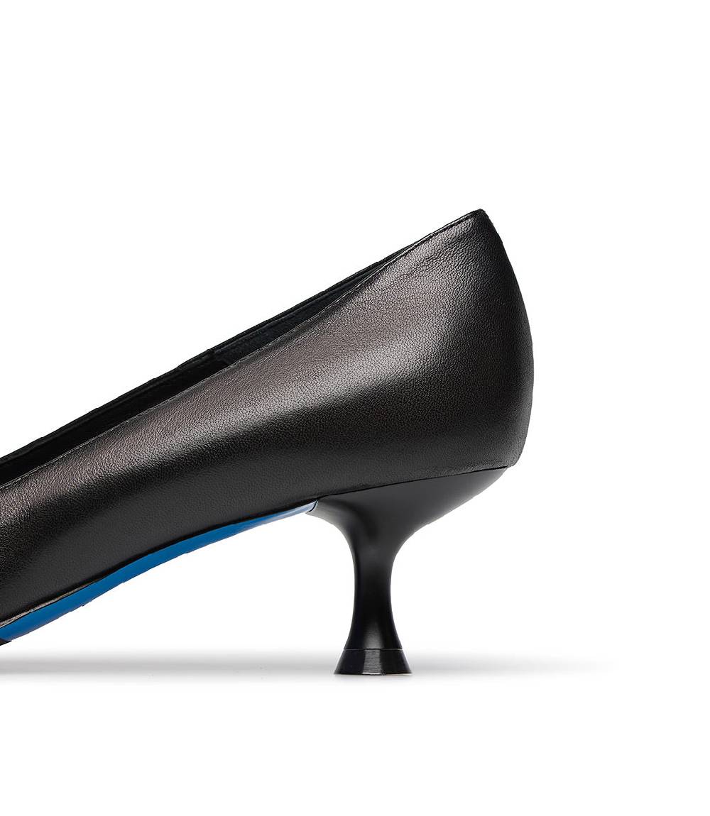 Loriblu Décolleté nappa nero con cristalli Nuova