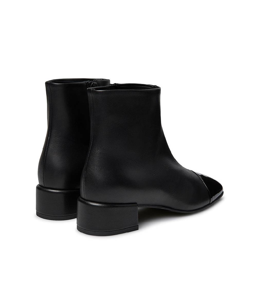 Loriblu Stivaletto nappa nero con dettagli in vernice In Linea