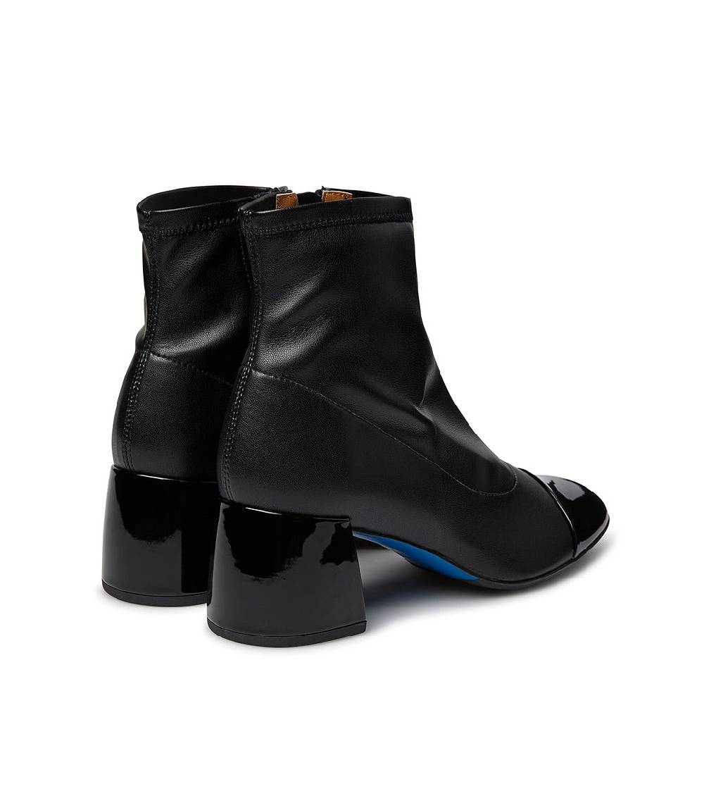 Loriblu Stivaletto in pelle nera con dettagli in vernice Soddisfazione Garantita