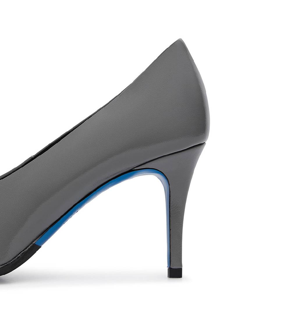 Loriblu Décolleté in pelle lucida grigia Negozi Online