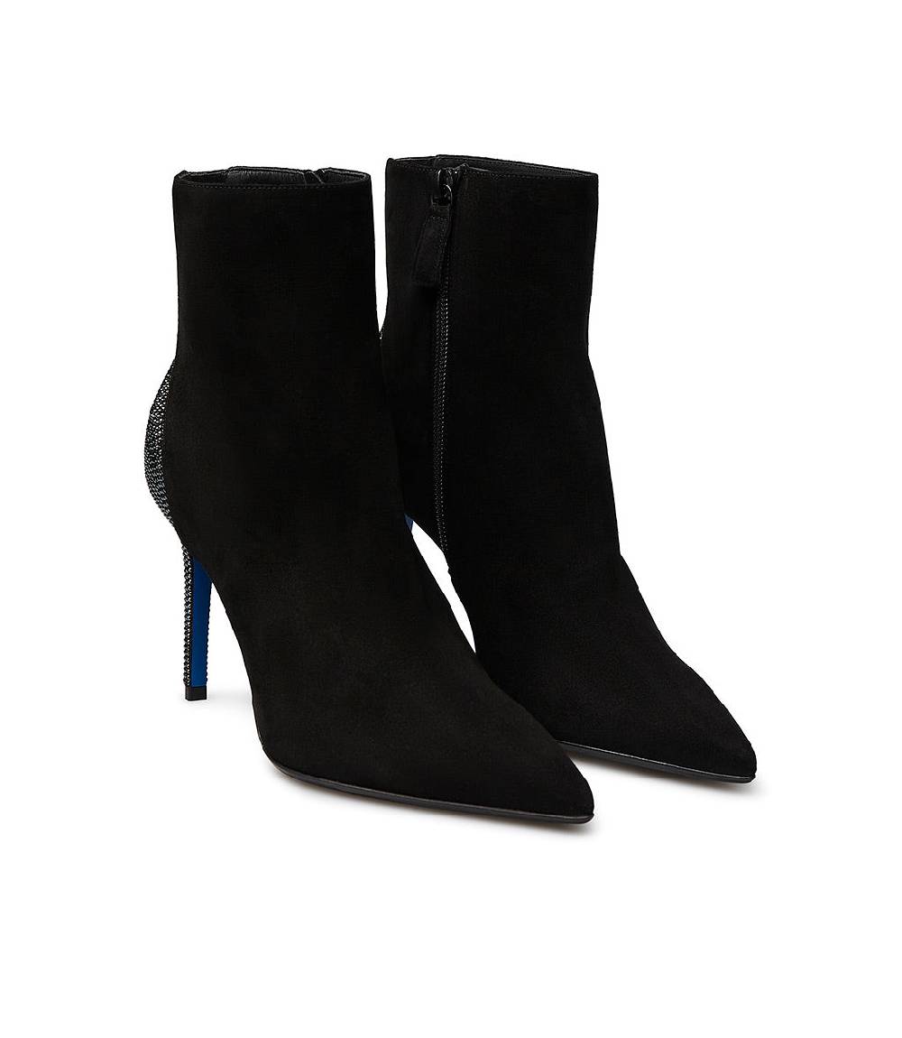 Loriblu Stivaletto gioiello in camoscio nero Shopping Online