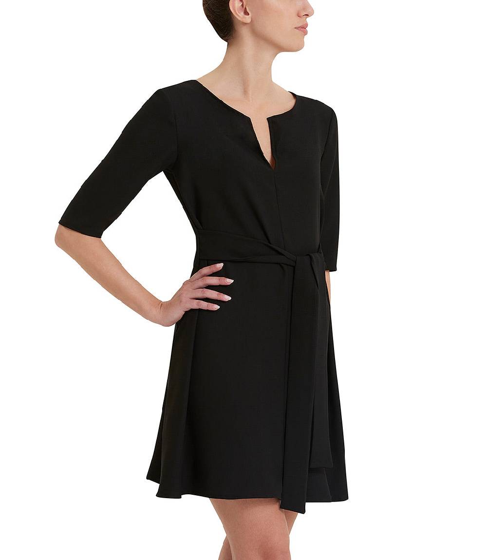 Loriblu Abito in cady corto nero Economico