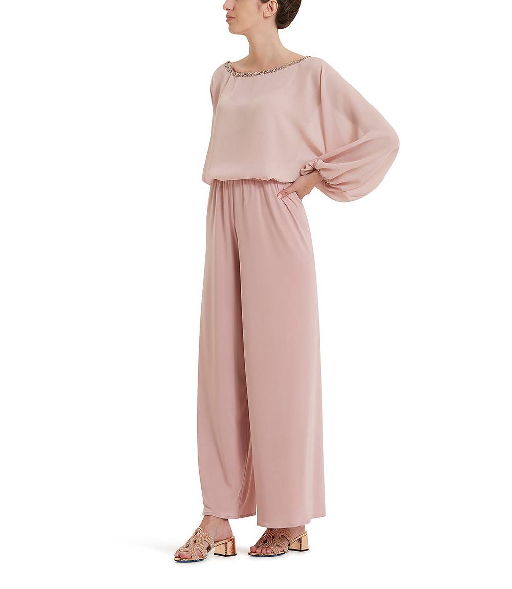 Loriblu Blusa georgette rosa cipria Offerte
