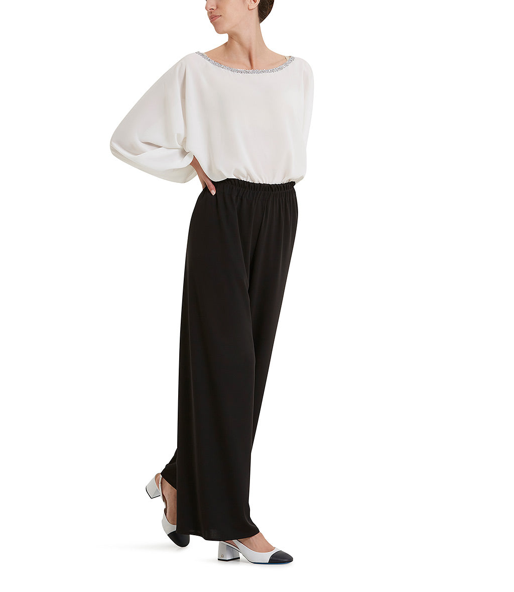 Loriblu Blusa georgette bianca Hotsell