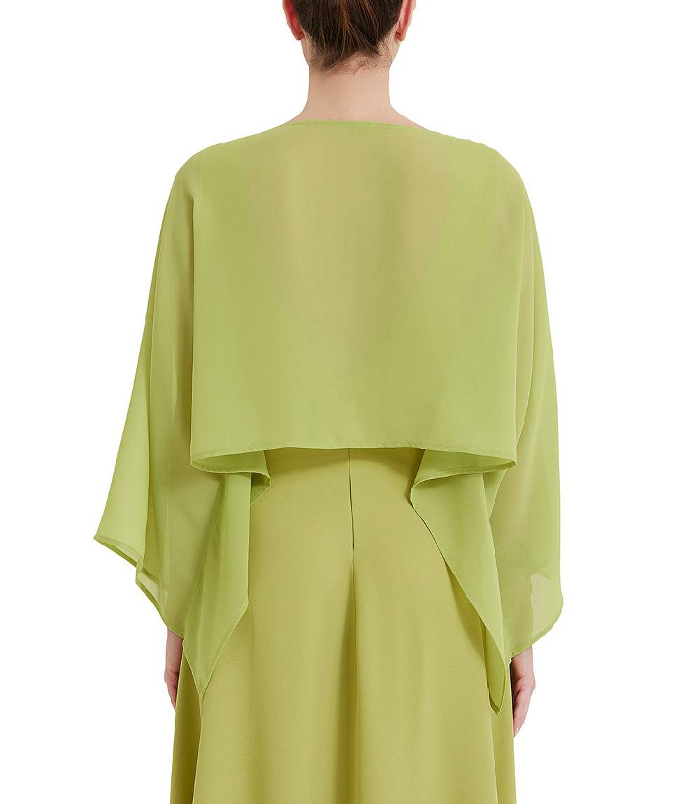 Loriblu Stola georgette verde acido Vendita Economica