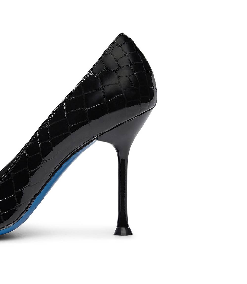 Loriblu Decollete in vernice testurizzata nera Vendita