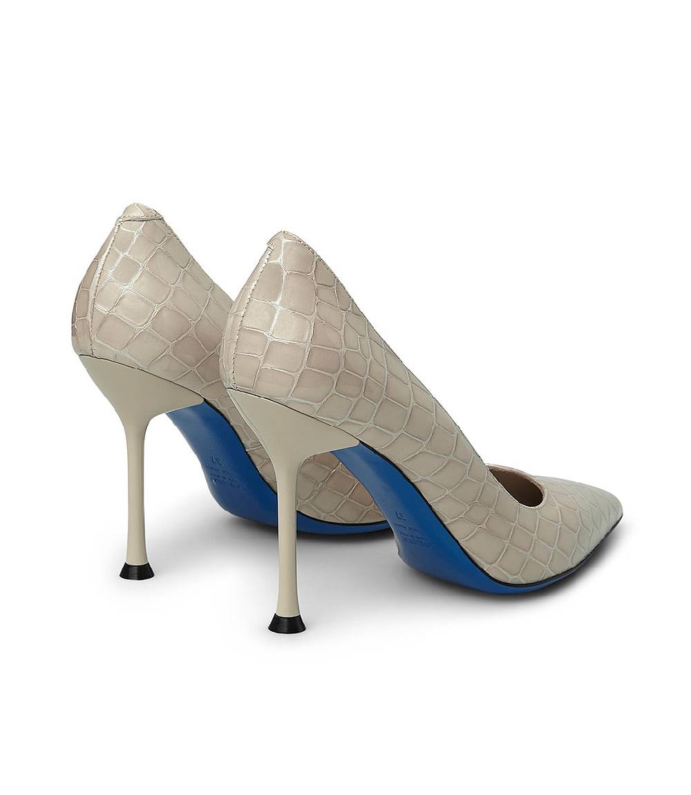 Loriblu Decollete in pelle testurizzata beige Promozione