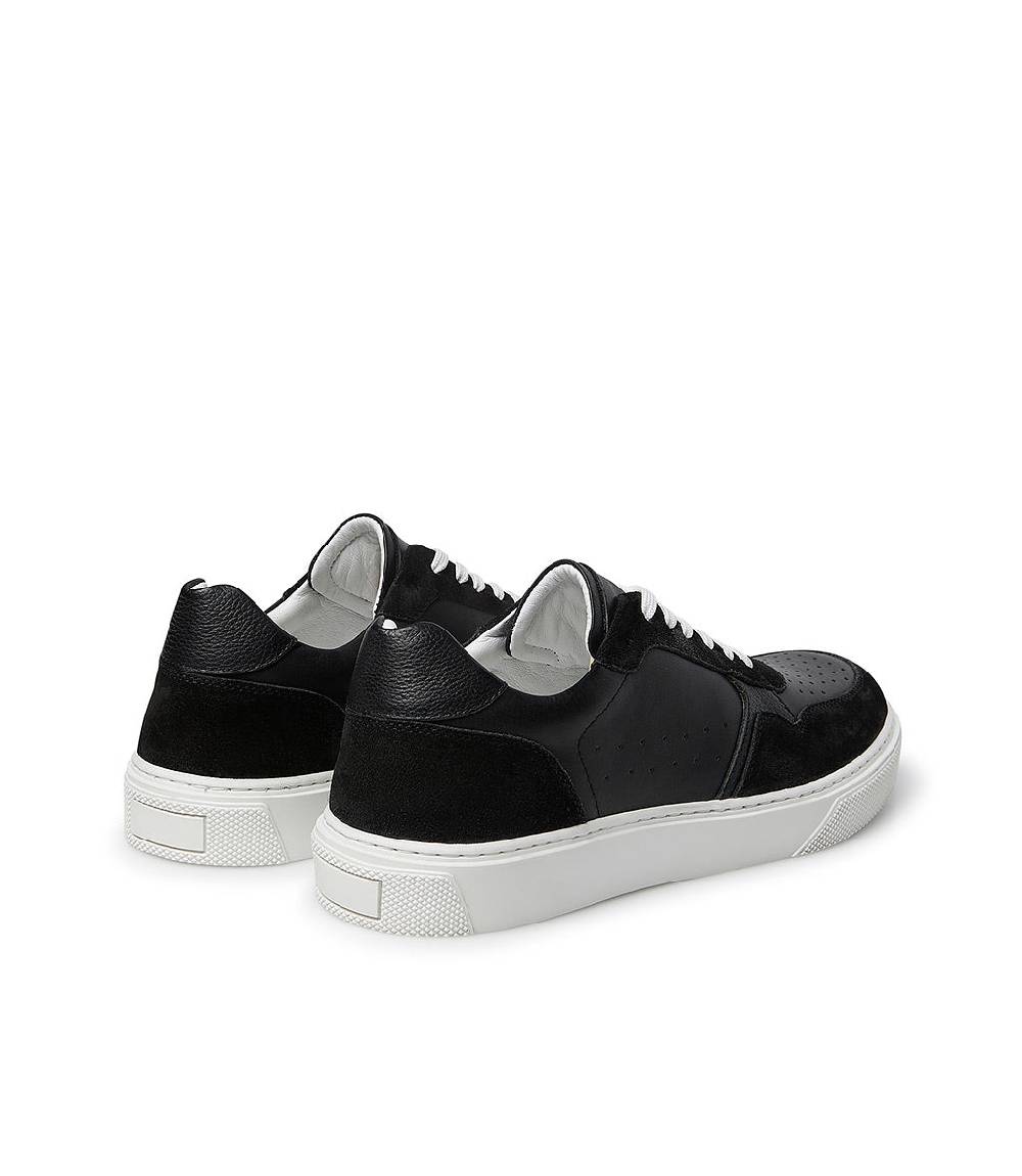 Loriblu Sneaker in pelle e camoscio nero Hotsell