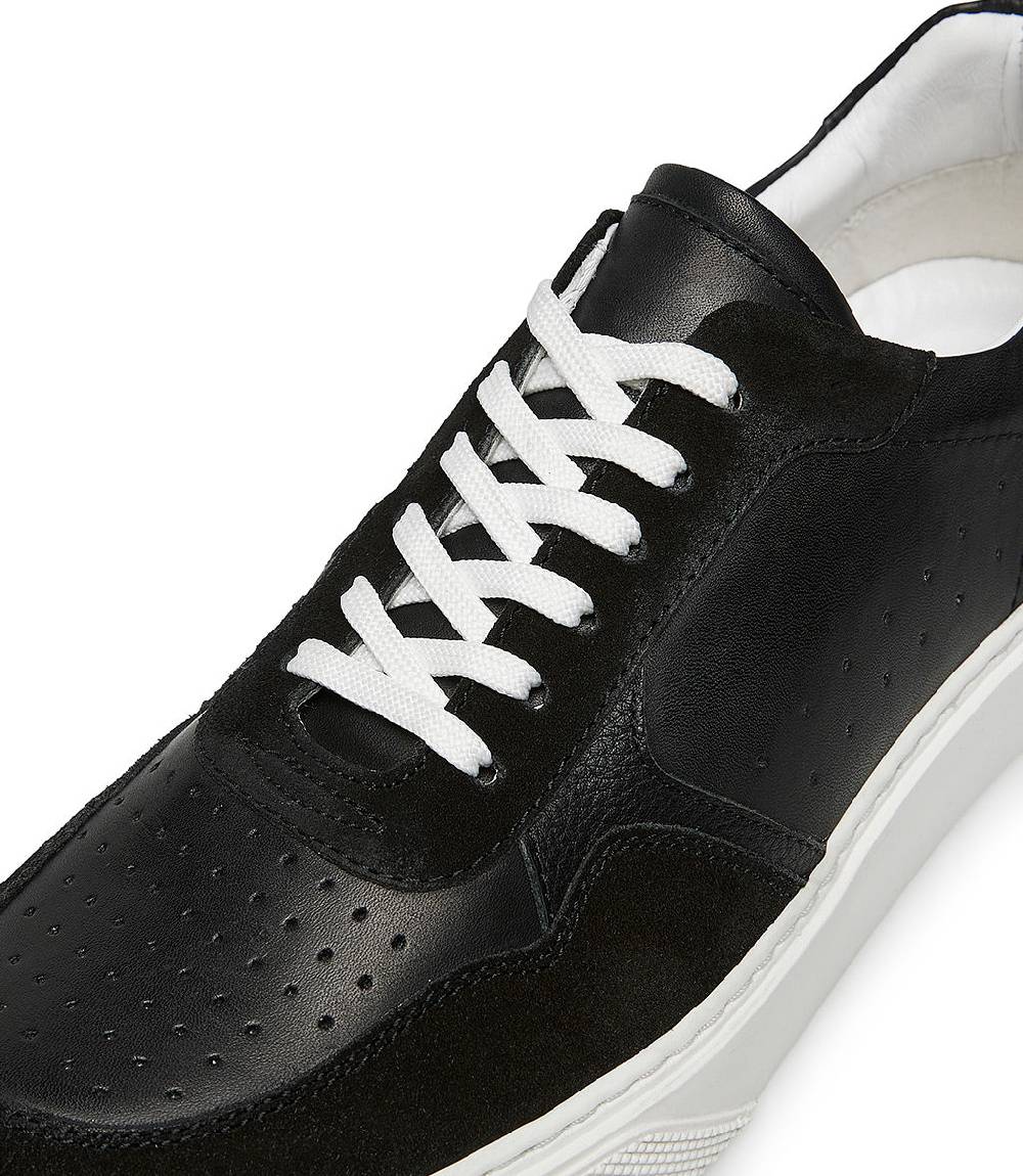 Loriblu Sneaker in pelle e camoscio nero Hotsell