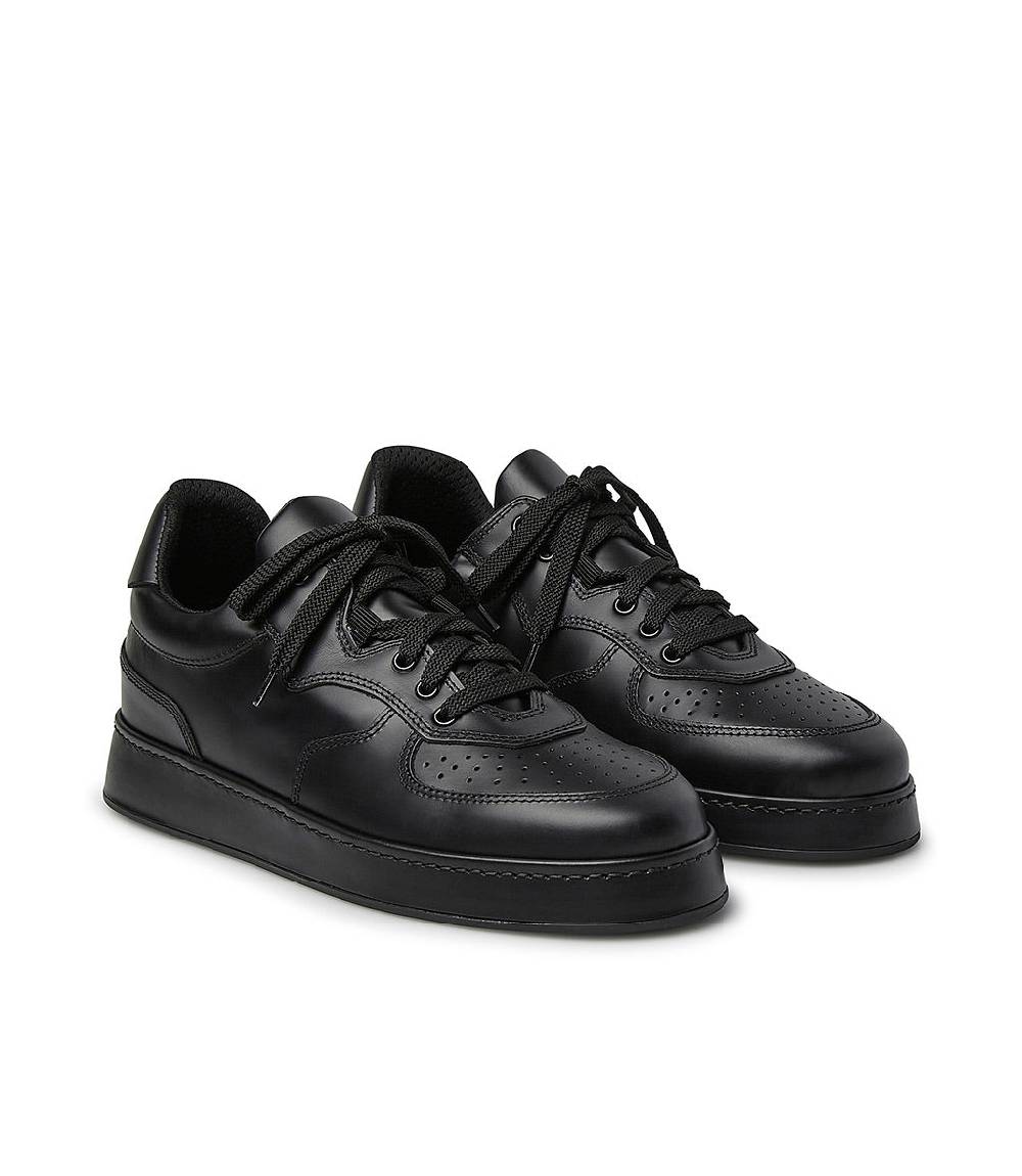 Loriblu Sneakers in pelle nera Vendita Calda
