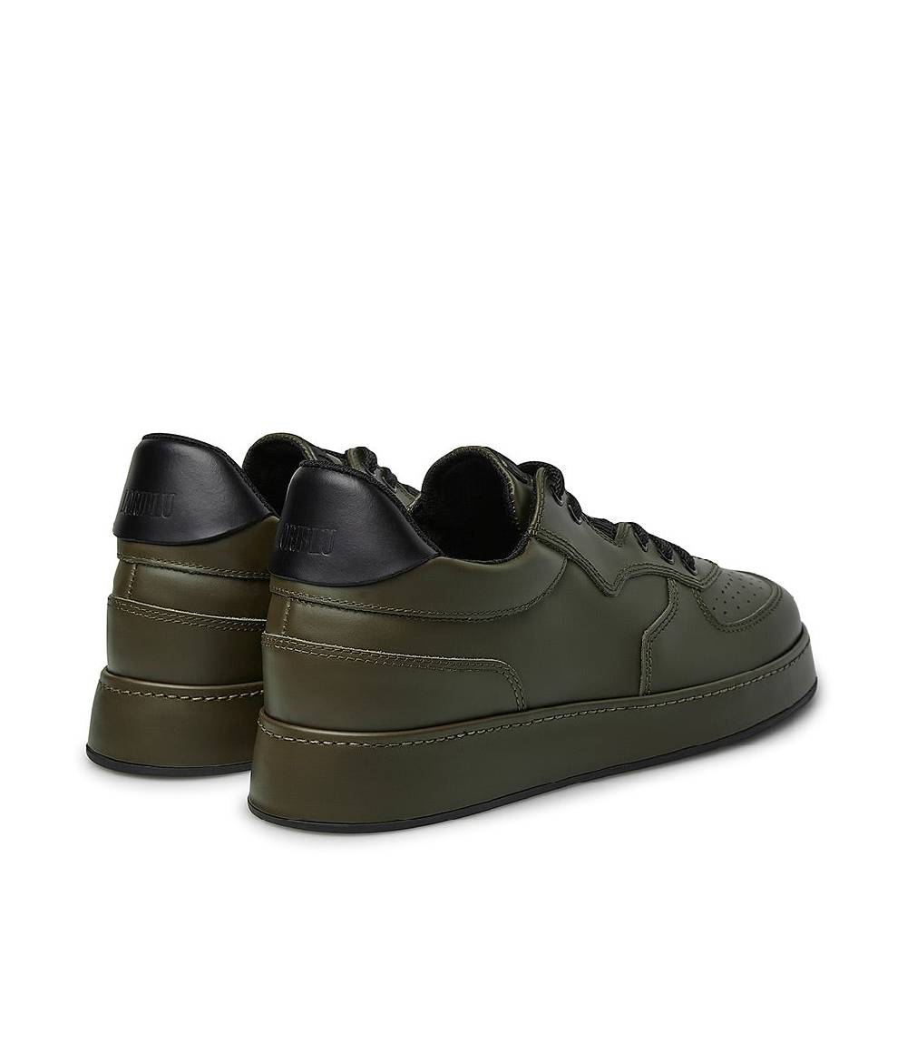 Loriblu Sneakers in pelle verde e nera Vendita Economica