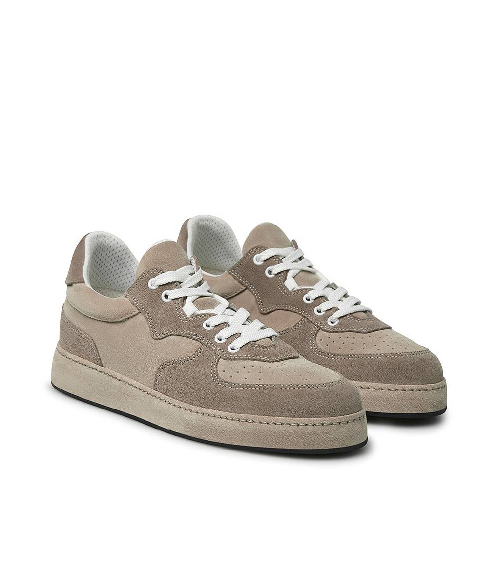 Loriblu Sneakers in velour corda e beige Saldi Di Fabbrica