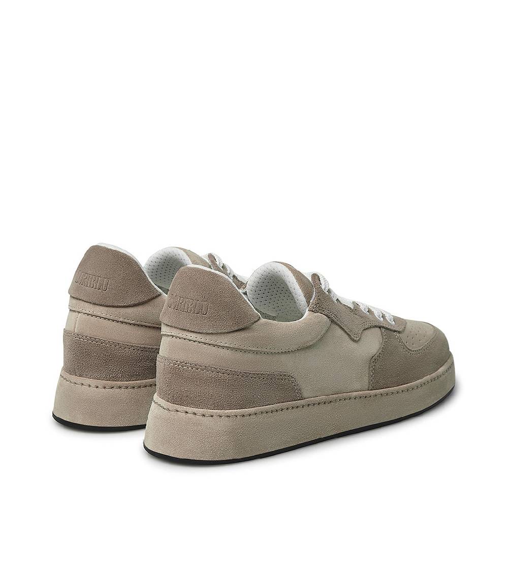 Loriblu Sneakers in velour corda e beige Saldi Di Fabbrica