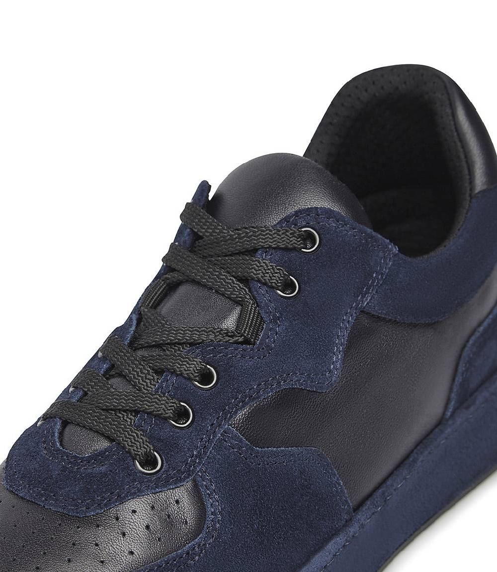 Loriblu Sneakers in nappa e camoscio blu scuro Italy