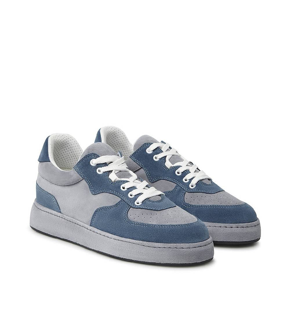Loriblu Sneakers in pelle scamosciata blu e grigio Nuova