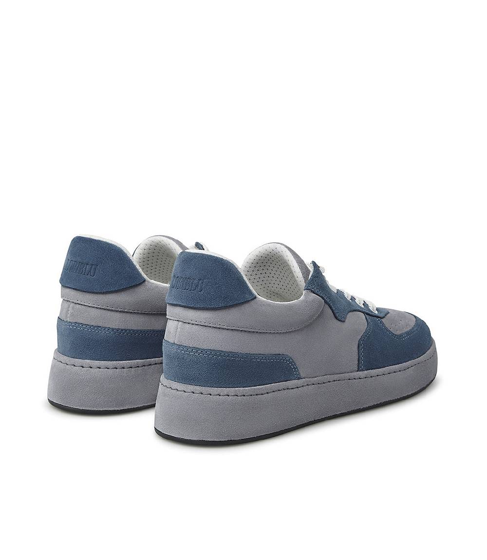 Loriblu Sneakers in pelle scamosciata blu e grigio Nuova