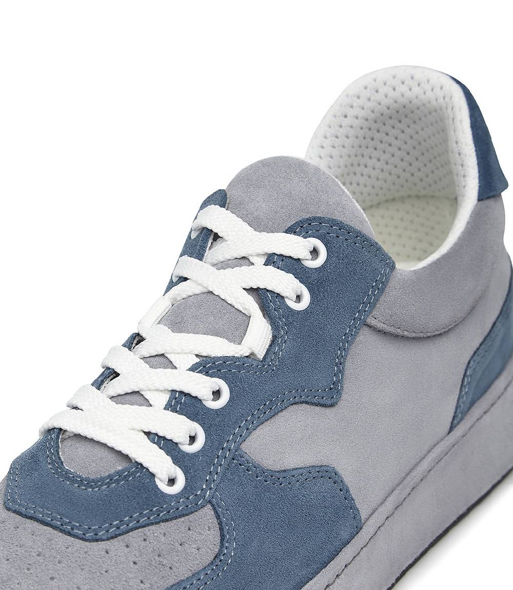 Loriblu Sneakers in pelle scamosciata blu e grigio Nuova