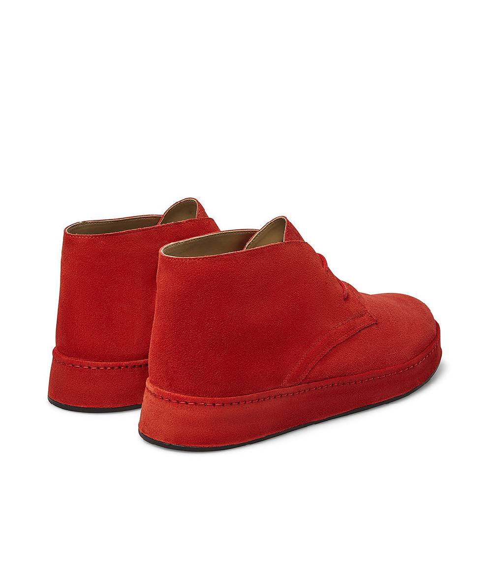 Loriblu Polacchini in pelle scamosciata rossa Italy