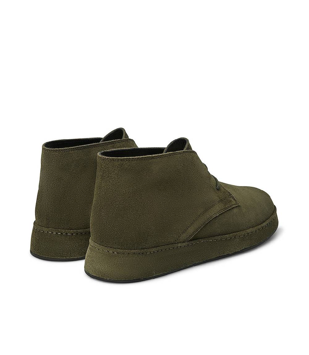Loriblu Polacchini in pelle scamosciata verde Italia