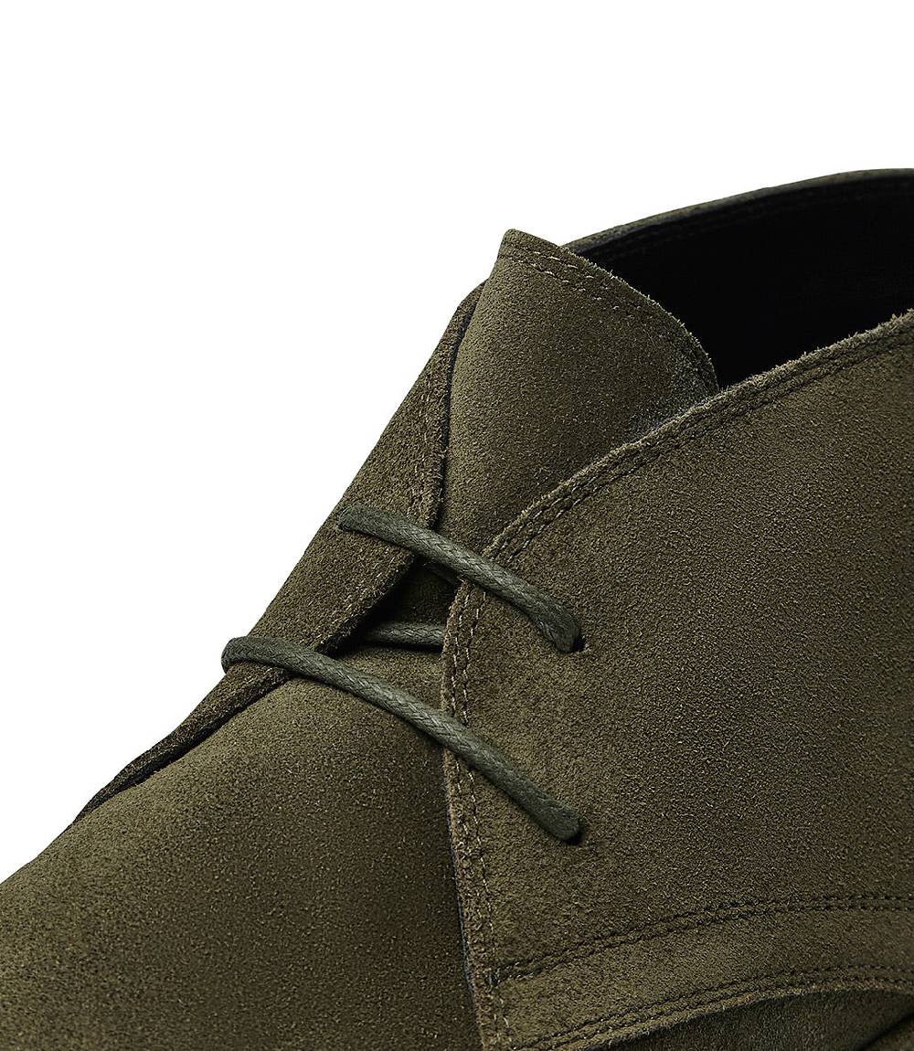 Loriblu Polacchini in pelle scamosciata verde Italia