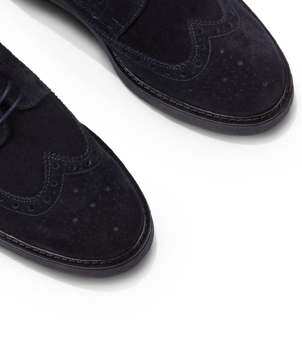 Loriblu Derby in camoscio brogue blu Affare Del Giorno