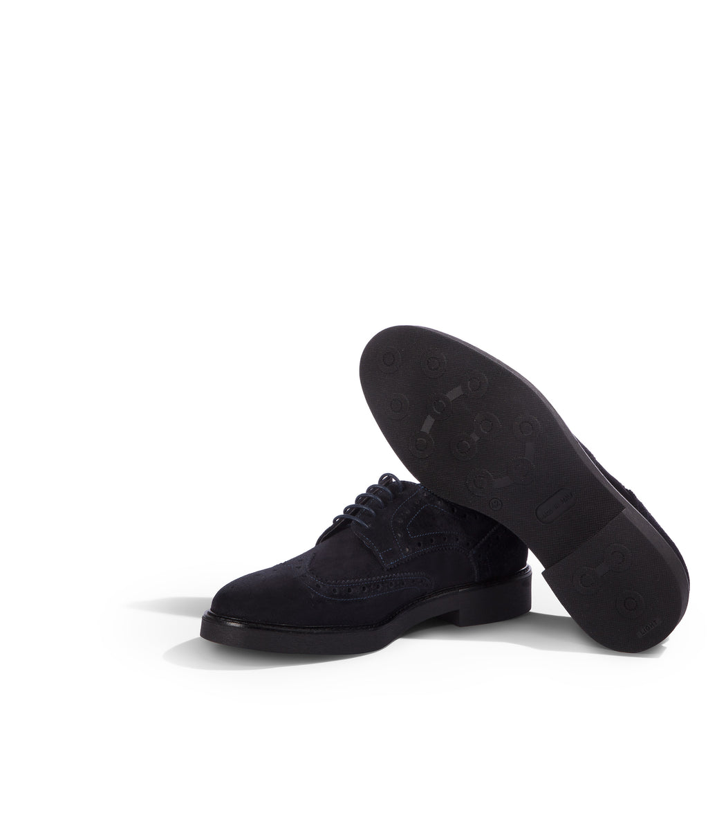 Loriblu Derby in camoscio brogue blu Affare Del Giorno
