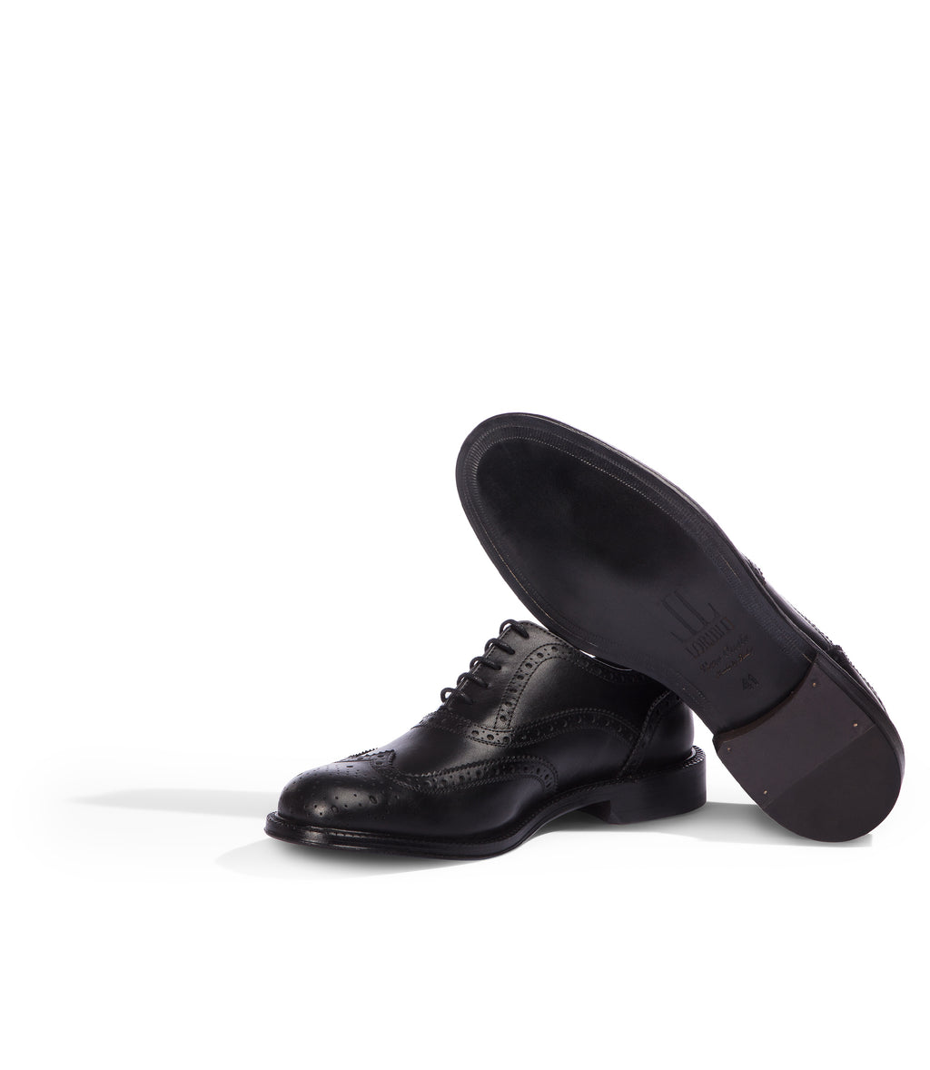 Loriblu Oxford brogue in pelle nera Sconto