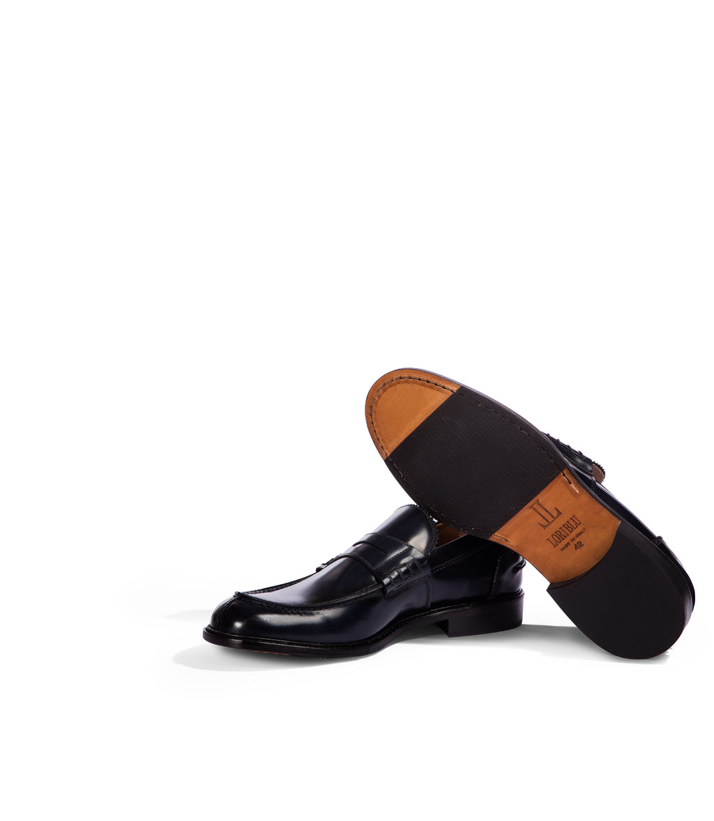 Loriblu Mocassini in pelle blu scuro Offerta