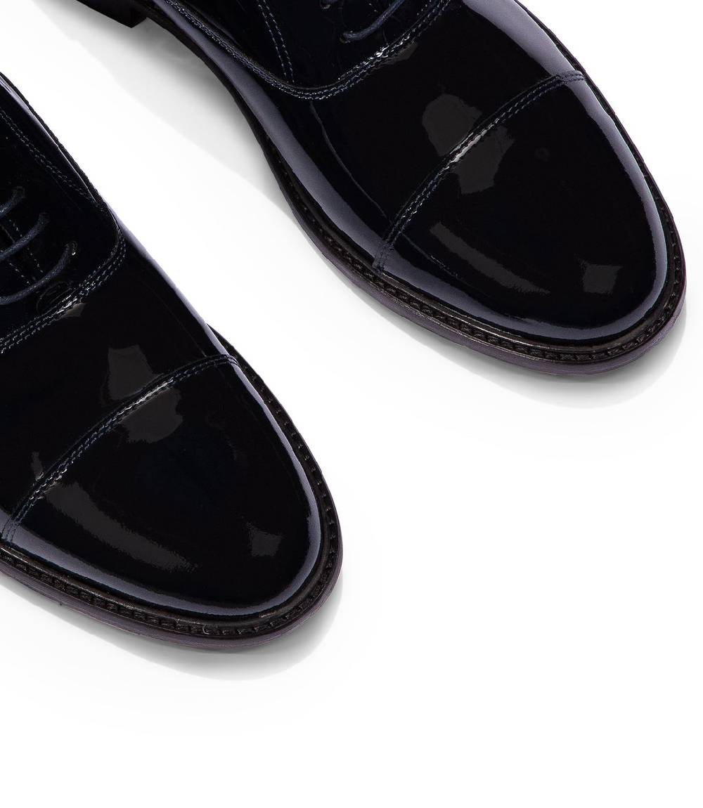 Loriblu Stringate oxford in vernice blu Online