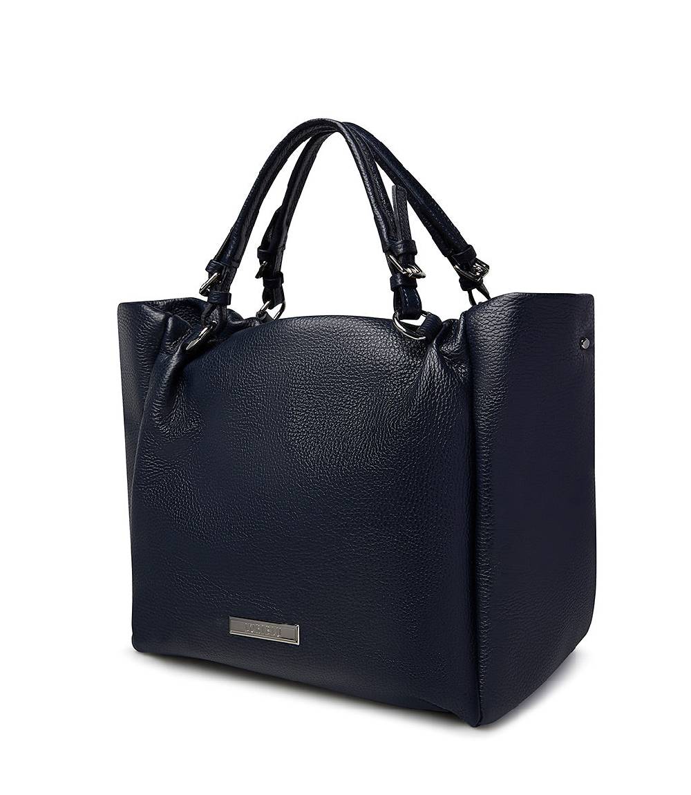 Loriblu Borsa in pelle martellata blu In Saldo